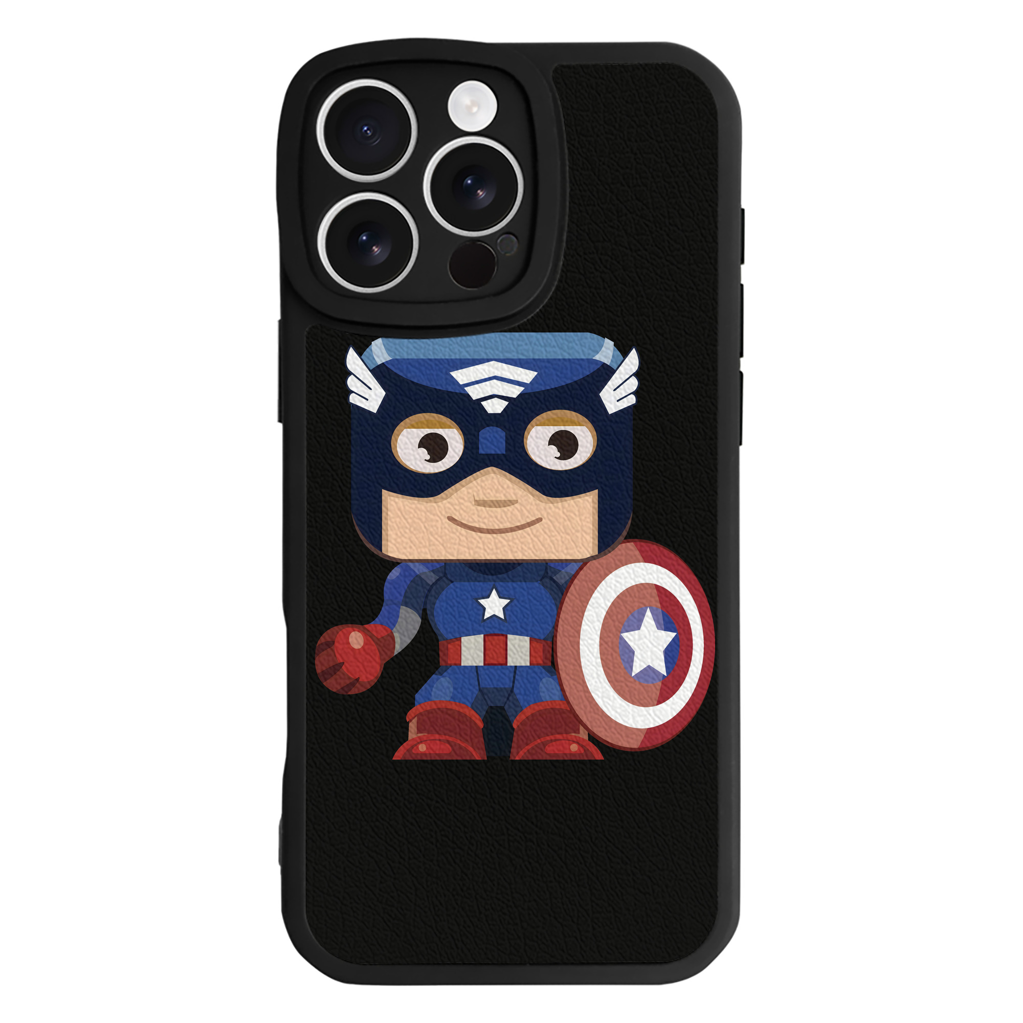 （画像用） アベンジャーズ The Avengers 【iPhone 16シリーズ対応】シリコンスマホケース（レザー調） 材質：シリコン